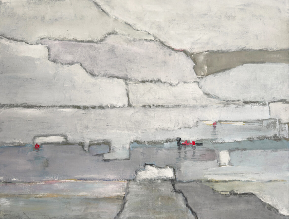 Bild 13 60x45, Acryl, Gouache auf Leinwand