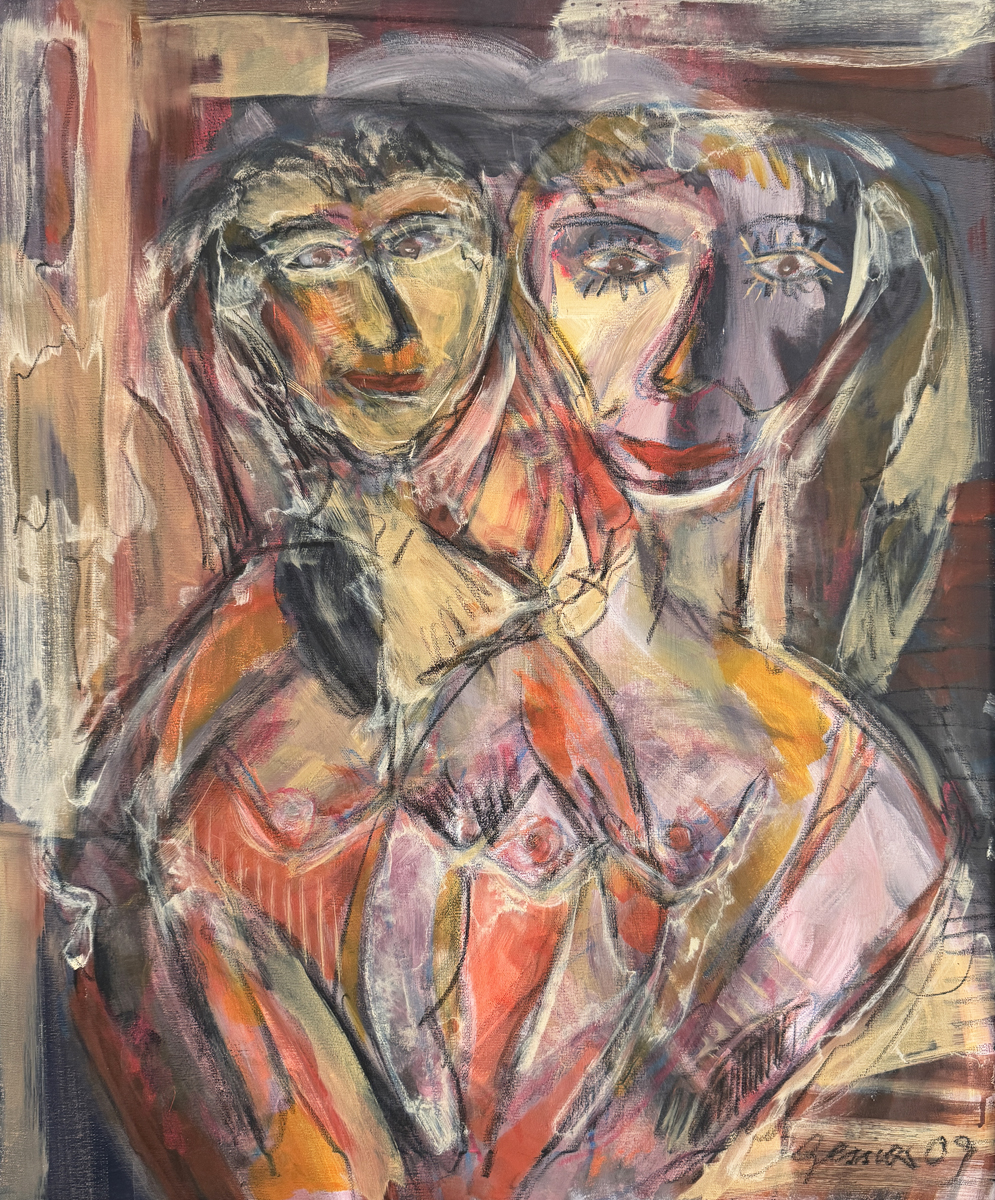 Bild 2070x85, Acryl, Ölkreide auf Leinwand
