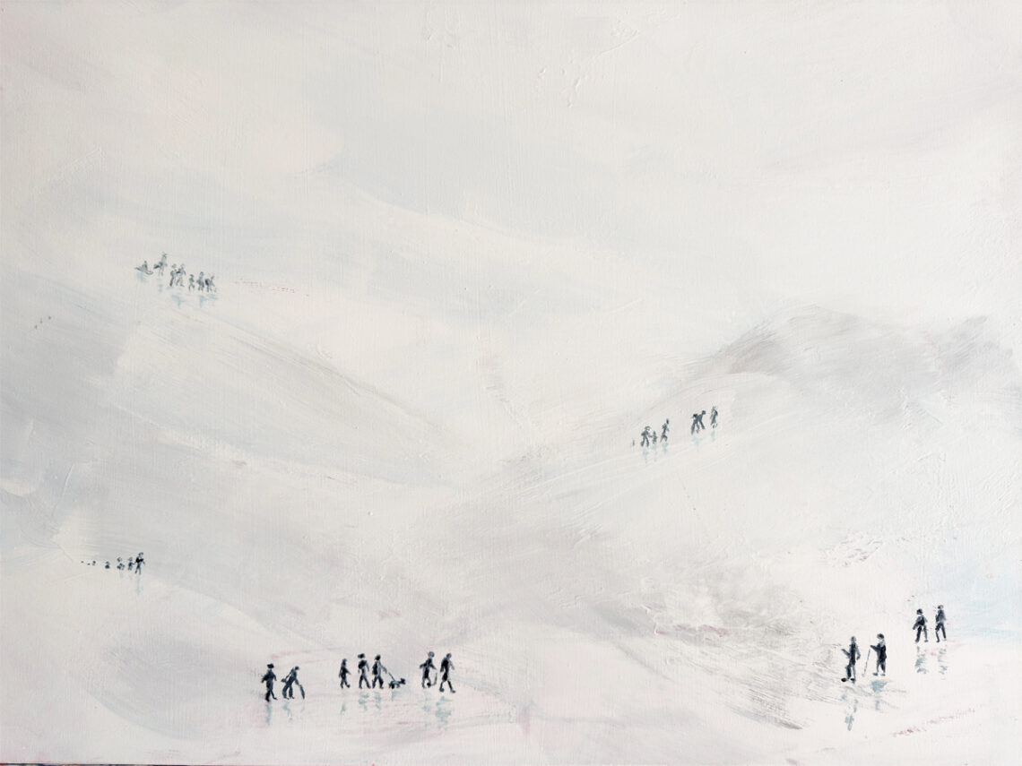 Bild3sw - 80x60, Acryl, MT auf Leinwand