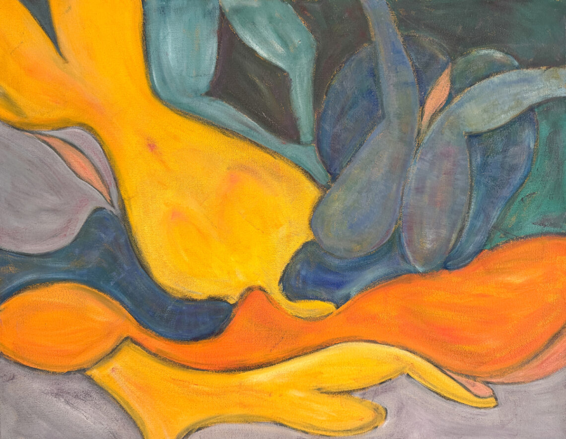 Bild 30 - 90x70, Gouache-Acryl-Mischtechnik auf Leinwand