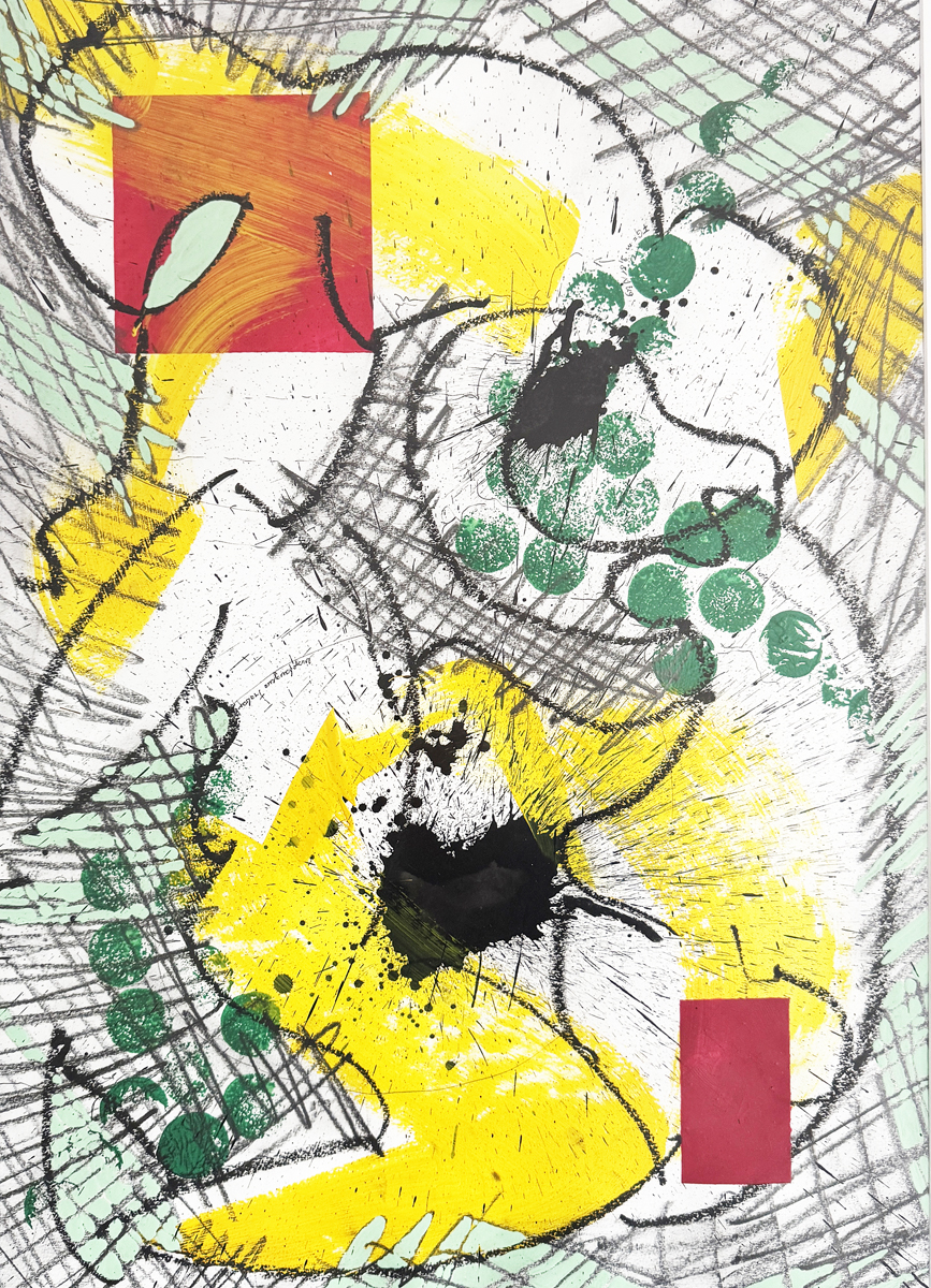 Bild 39 - 70x50, Mischtechnik auf Karton