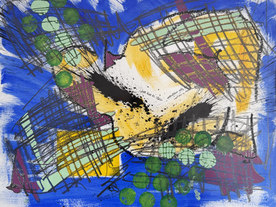 Bild 40 - 70x50, Mischtechnik auf Karton