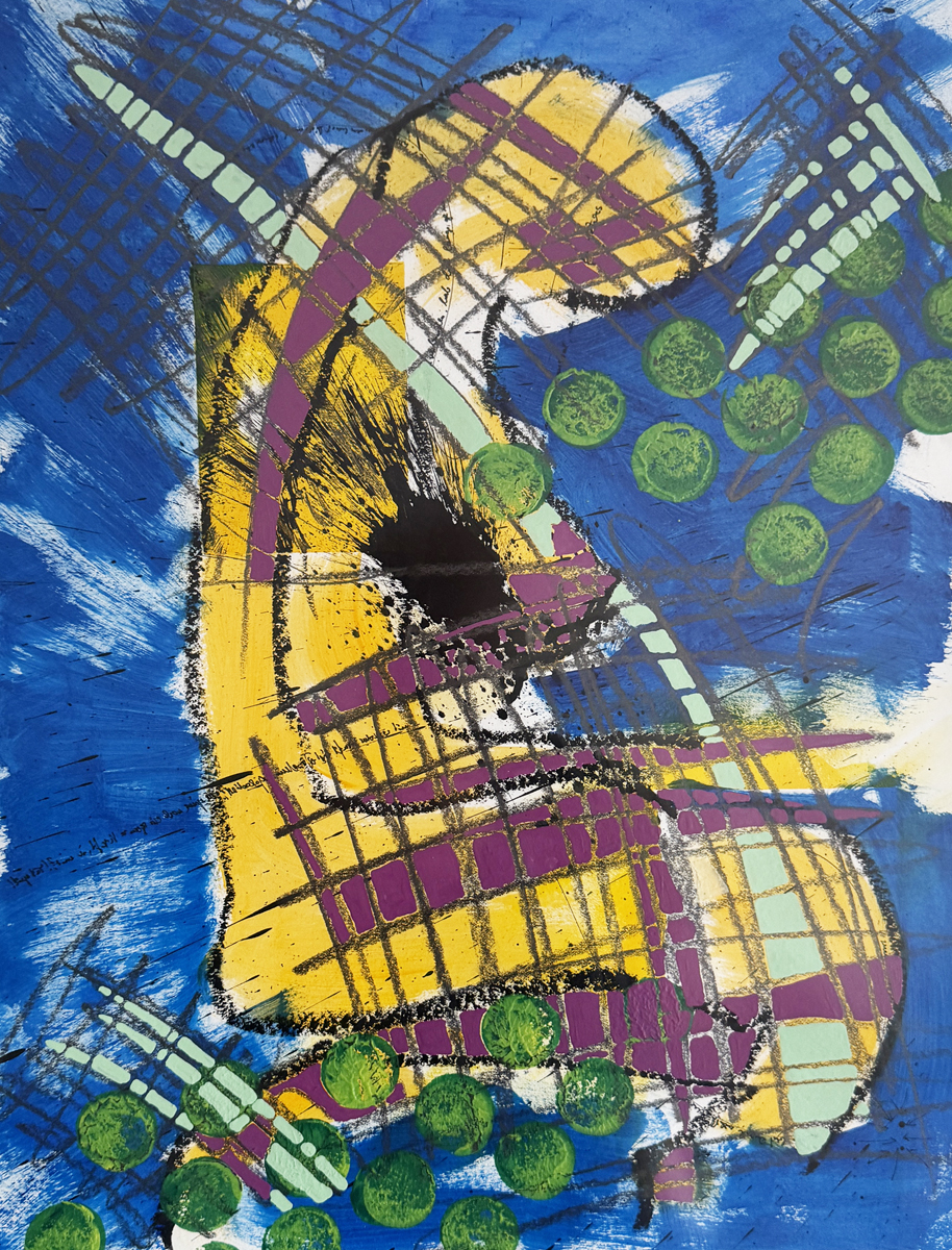 Bild 41 - 70x50, Mischtechnik auf Karton
