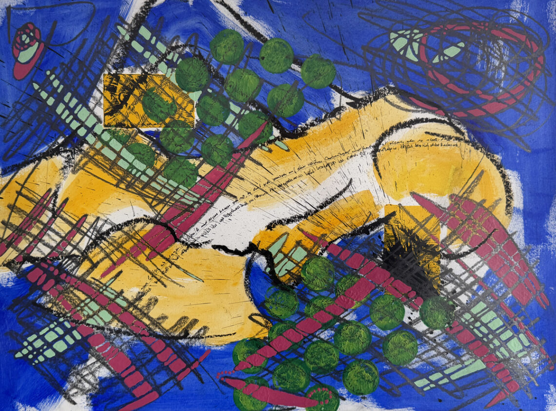 Bild 43 - 70x50, Mischtechnik auf Karton