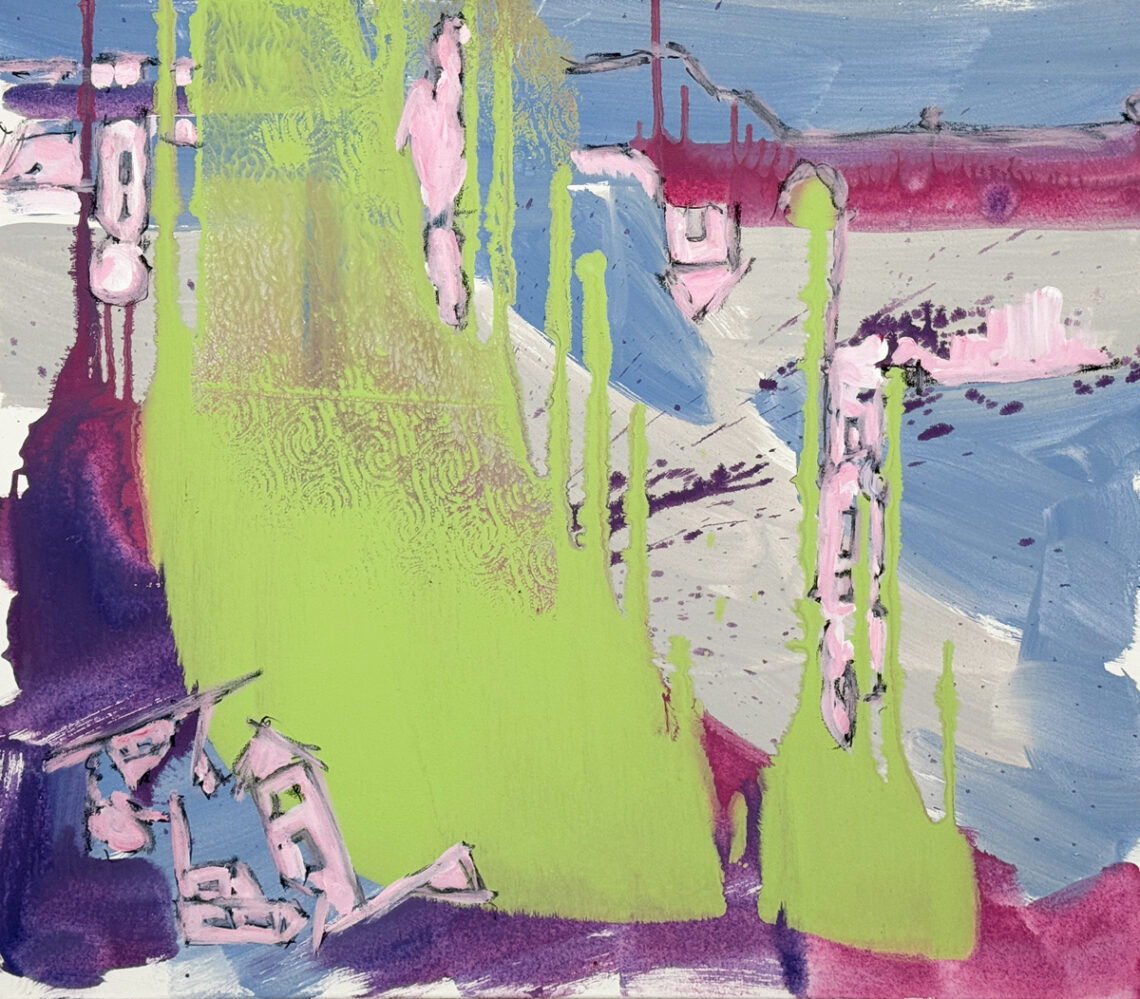 Bild 6 80x70, Acryl auf Leinwand