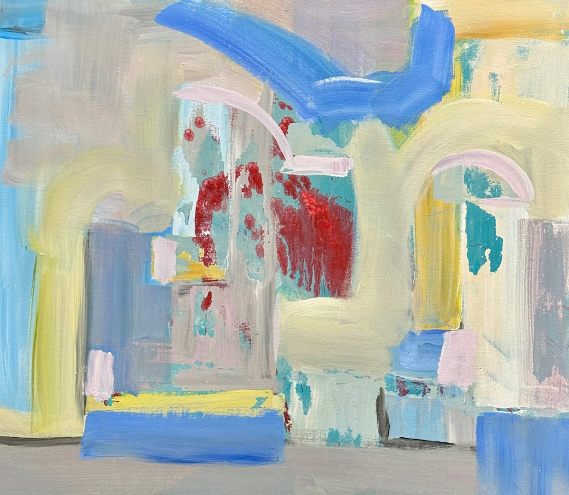 Bild 7 80x70, Acryl auf Leinwand